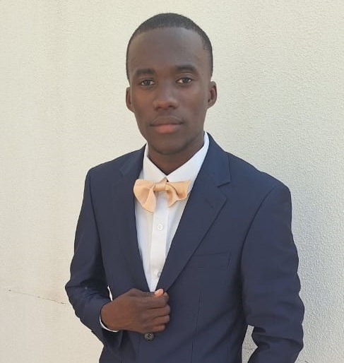 Woman in brown skirt suit